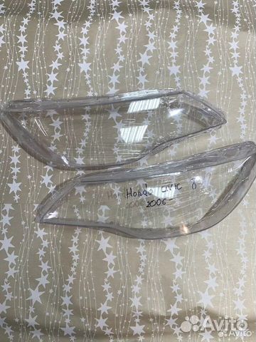 Новые Стекла фар Honda Civic 8 4D