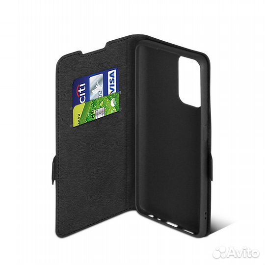 Чехол с флипом для Oppo A74 (4G) DF oFlip-18 (blac