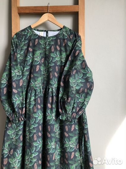 Платье свободного кроя из хлопка