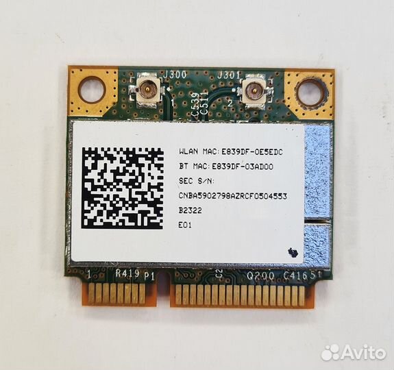 Бу модуль wi-fi BCM94313hmgb Samsung NP-R540