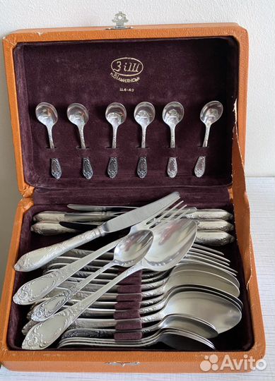 Ложки вилки ножи мельхиоровые СССР зiш Классик