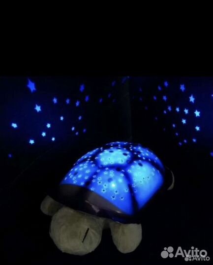 Ночник черепаха, звёздное небо