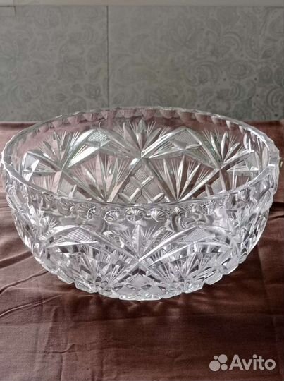 Салатник хрустальный