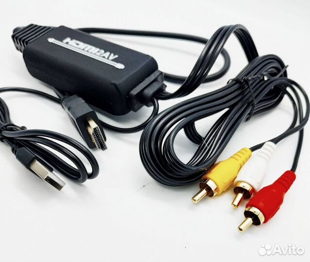 Кабель-переходник из hdmi в AV (3RCA)