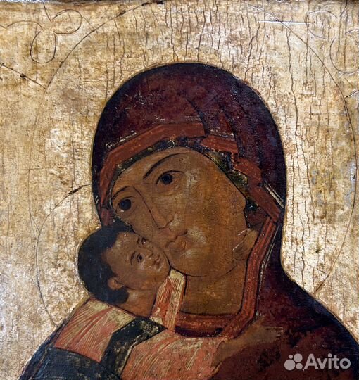 Икона Волоколамская Богородица 17 век Ковчег