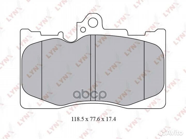 Колодки тормозные дисковые перед BD7566 LYN