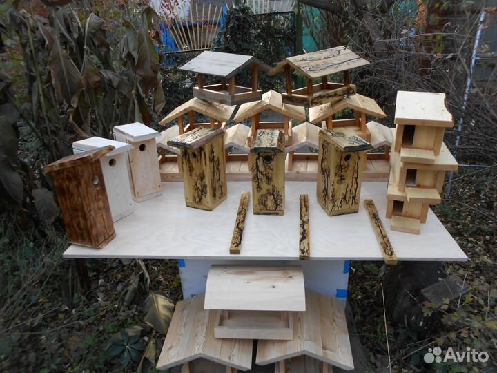 Скворечник (синичник), кормушки для птичек