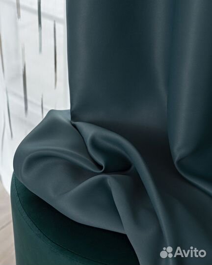 Комплект штор блэкаут Амадео Морская волна