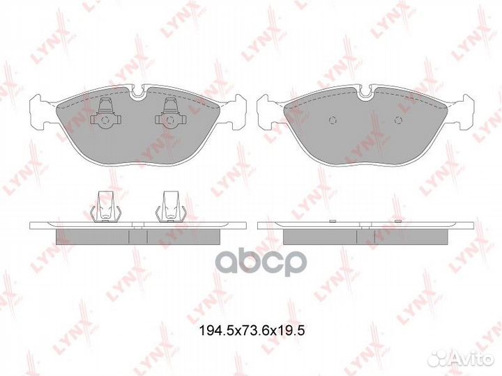 Колодки тормозные дисковые перед BD8040 LYN