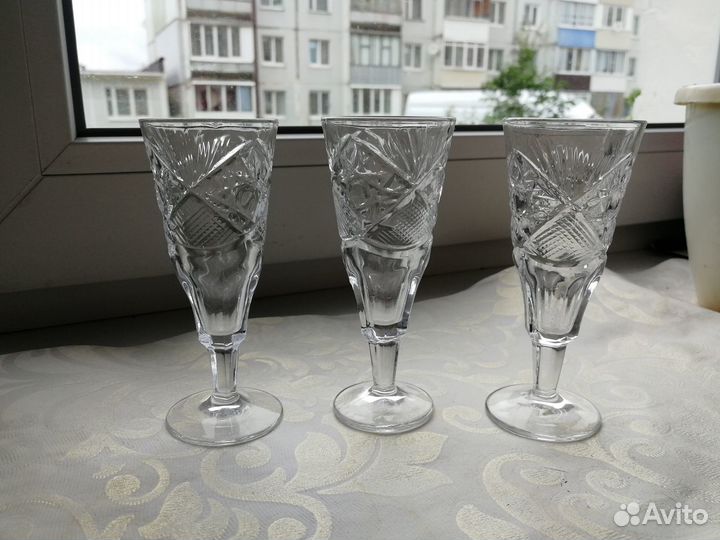 Хрустальные рюмки СССР