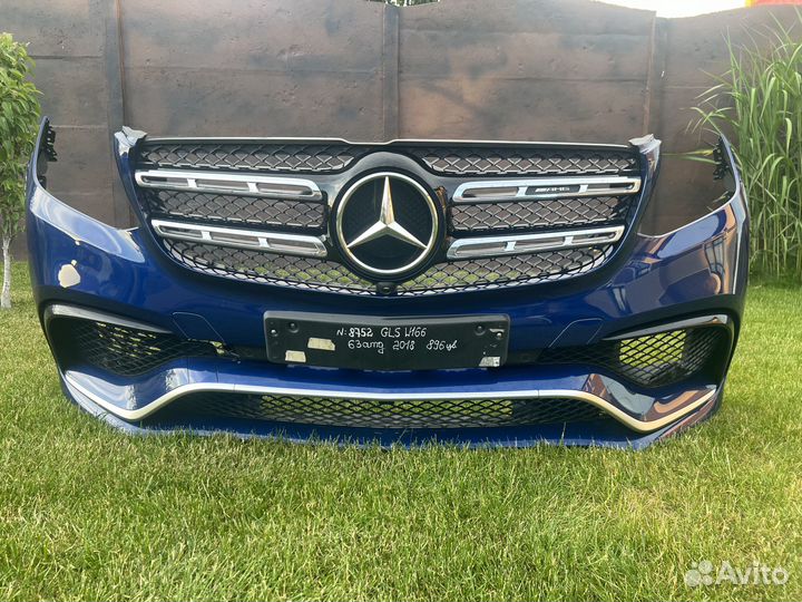 Бампер 63amg 2018 Mercedes GLS W166 цв 896