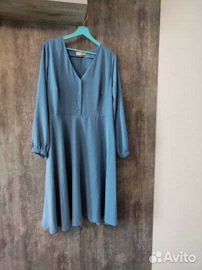 Платье голубое