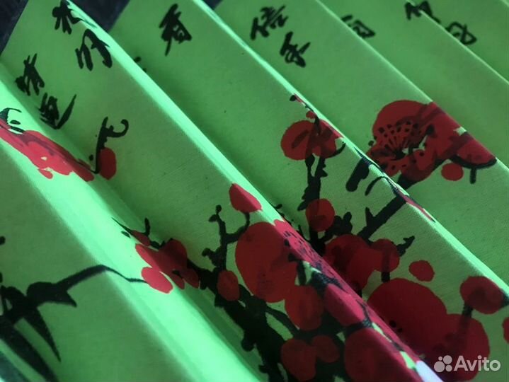 Веер китайский интерьерный большой