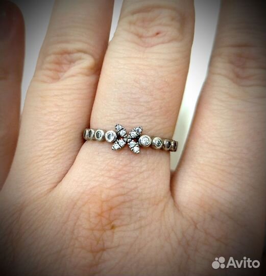 Кольцо серебряное