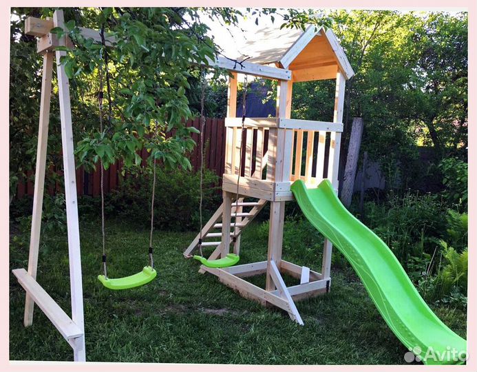 Детская деревянная площадка
