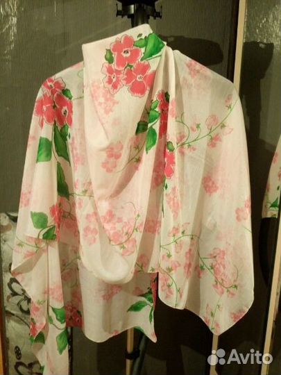 Продам палантин х/б с рисунком