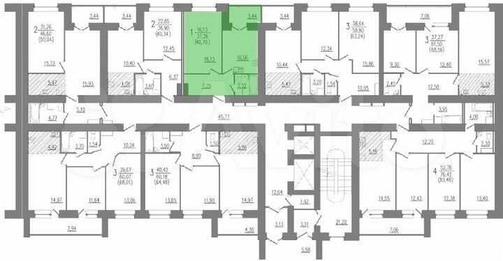 1-к. квартира, 40,7 м², 9/16 эт.