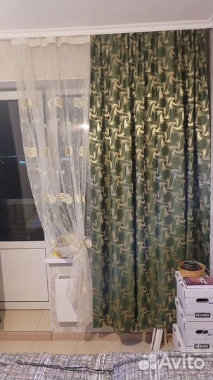 Шторы и тюль с ламбрикеном
