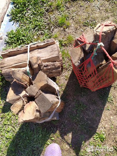 Дрова дубовые колотые сухие