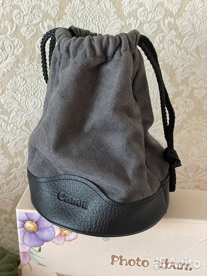 Кожаный Мешочек для обьективов canon