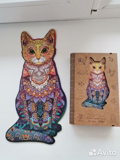 Деревянные пазлы Woozzle кошка M