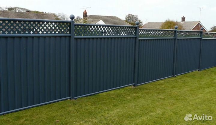 Забор из профнастила под ключ качественно