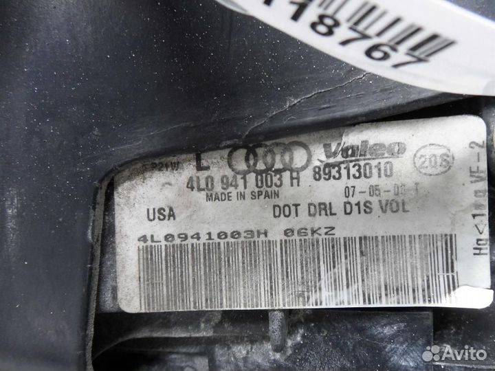 Фара левая Audi Q7