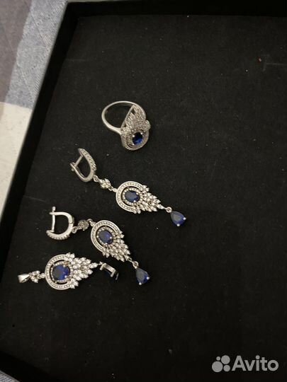 Серьги серебро