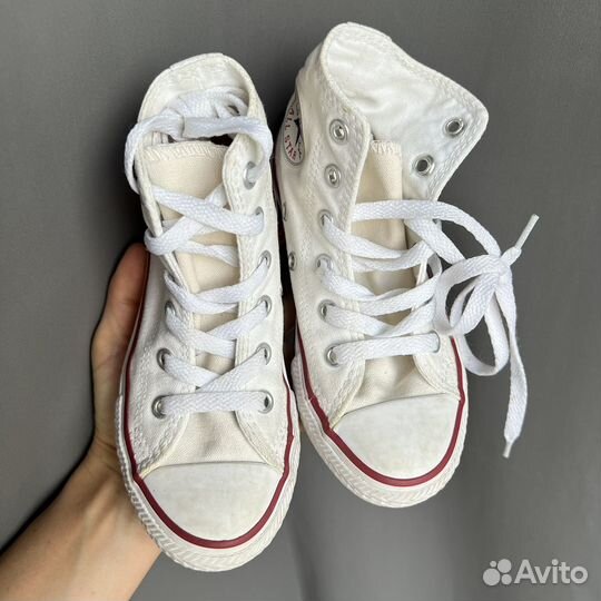 Converse кеды 28/29 оригинал детские белые