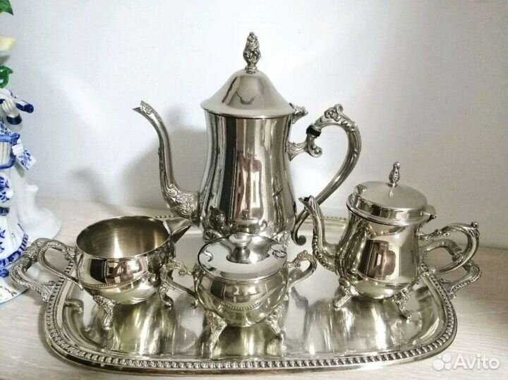 Чайный сервиз Италия серебрение