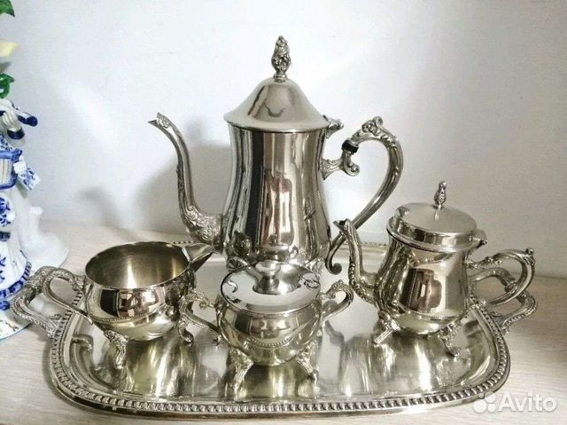 Чайный сервиз Италия серебрение