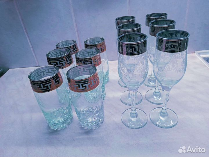 Хрусталь фужеры, рюмки, вазы, бокалы для пива