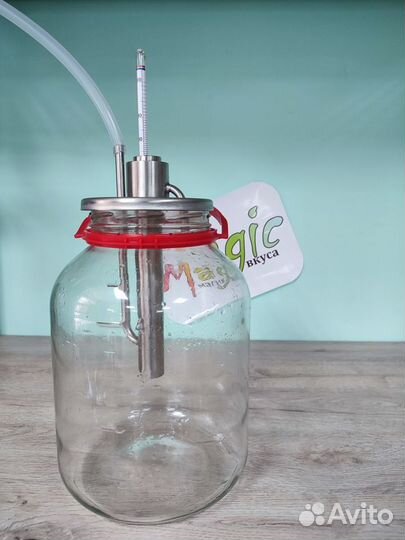 Попугай на банку с крышкой, 114мм, нержавейка