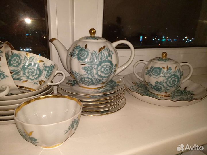 Сервиз чайный Гвоздичка Лфз редкость