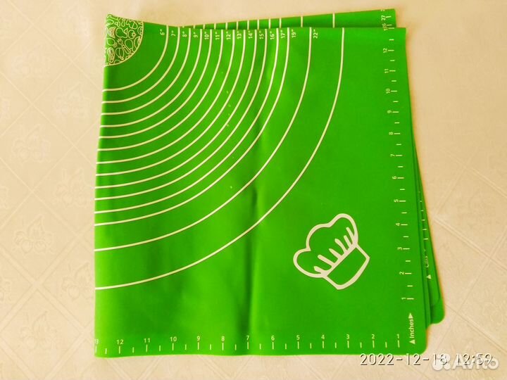 Силиконовый коврик для раскатывания теста 70х70