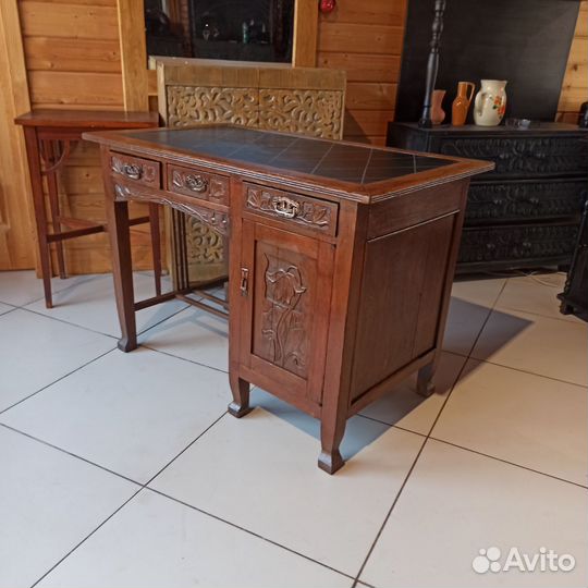 Стол письменный старинный антикварный
