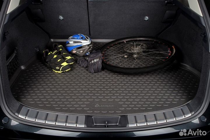 Коврик в багажник подходит для VW Polo 2010-2020, сед. 1 шт. (полиуретан) / Фольксваген Поло