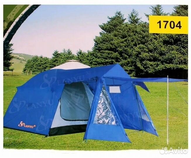 Палатка туристическая с тамбуром 4 местная