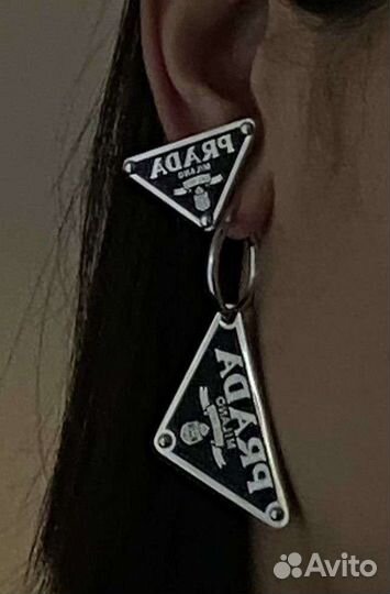 Крутые гвоздики prada (фирменная коробка) lux