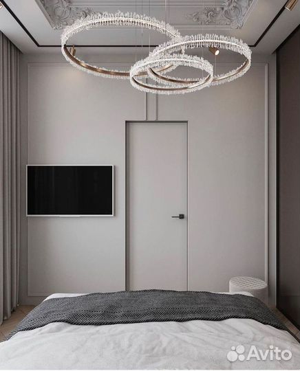 Скрытые межкомнатные двери под покраску