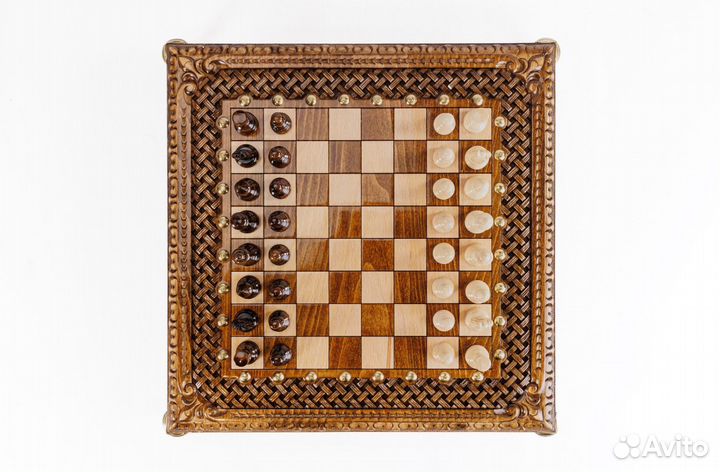 Шахматы на ножках квадратные (арт. 21703)