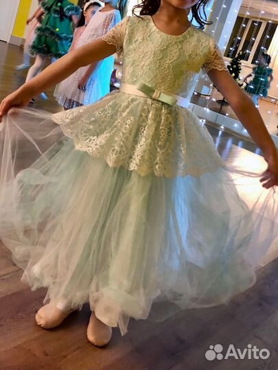 Платье с карсетом для девочки 128 134