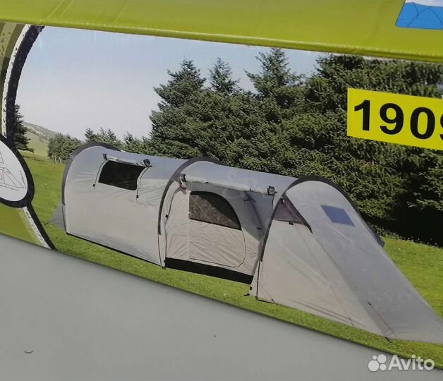 Палатка 4х местная с тамбуром и навесом