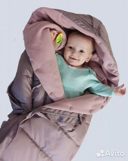 Зимний конверт в коляску