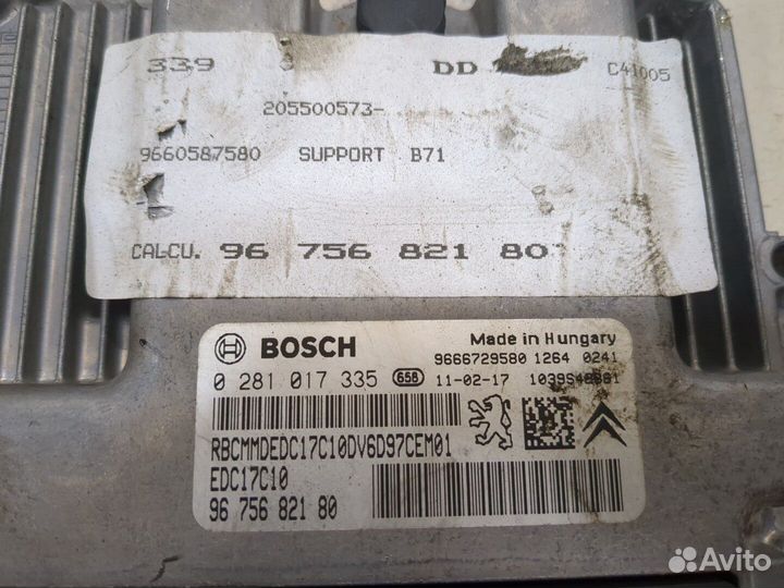 Блок управления двигателем Citroen C4, 2011