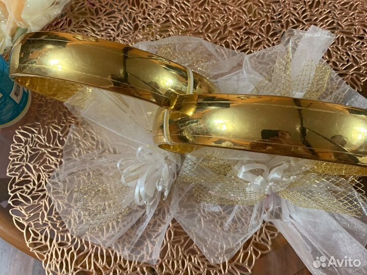 Кольца на машину свадебные