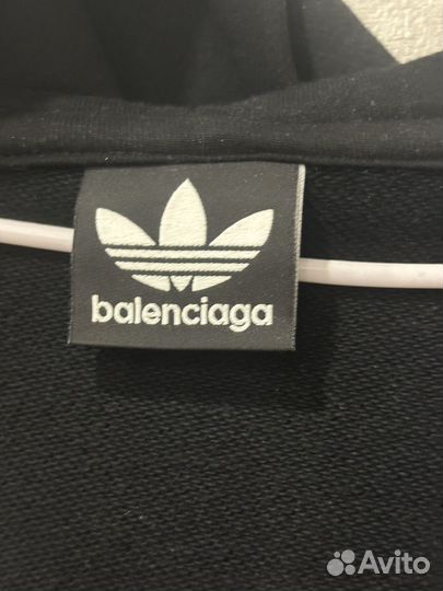 Balenciaga adidas зип худи