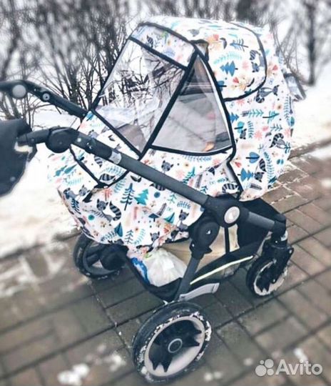 Дождевик на коляску/санки