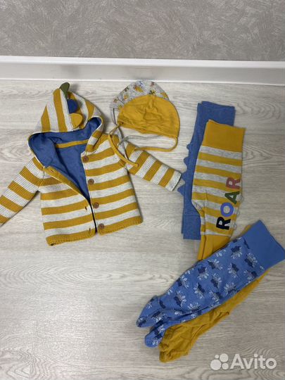 Вещи пакетом на мальчика 0-3 месяцев 56 62 68