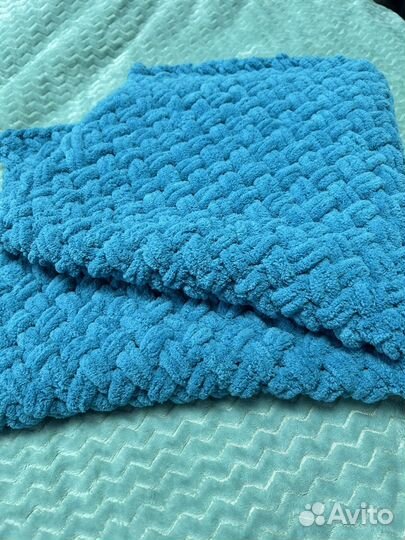 Плед детский вязаный